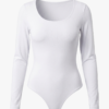 3-blanco Body Manga Larga